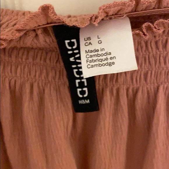 Off the shoulder long sleeve cropped shirt - Picture 3 of 4